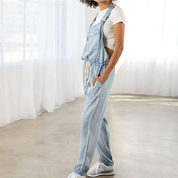 LOVESTITCH Pax Overall Reagan Wash Tencel Jumpsuit - Picture 2 of 16